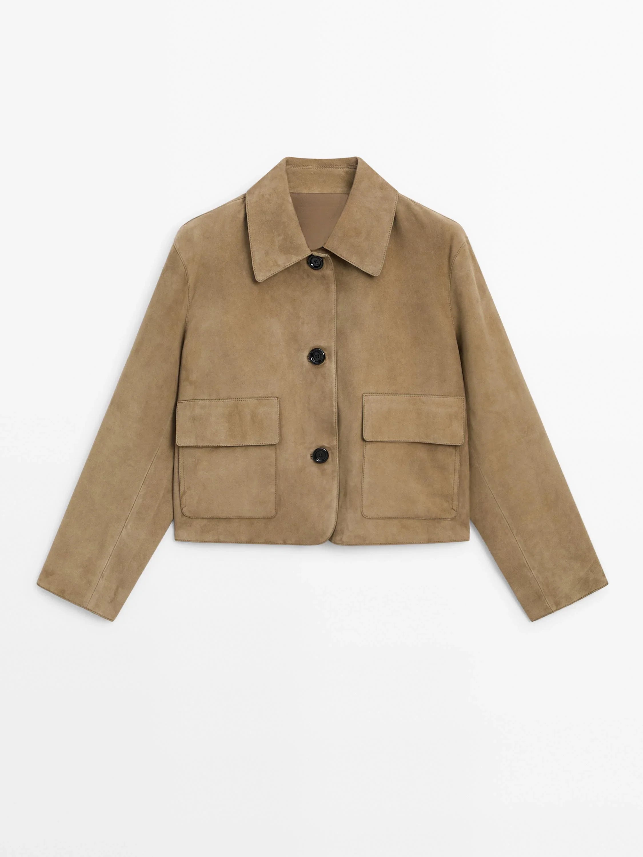 Suede Split Pocket Jacket