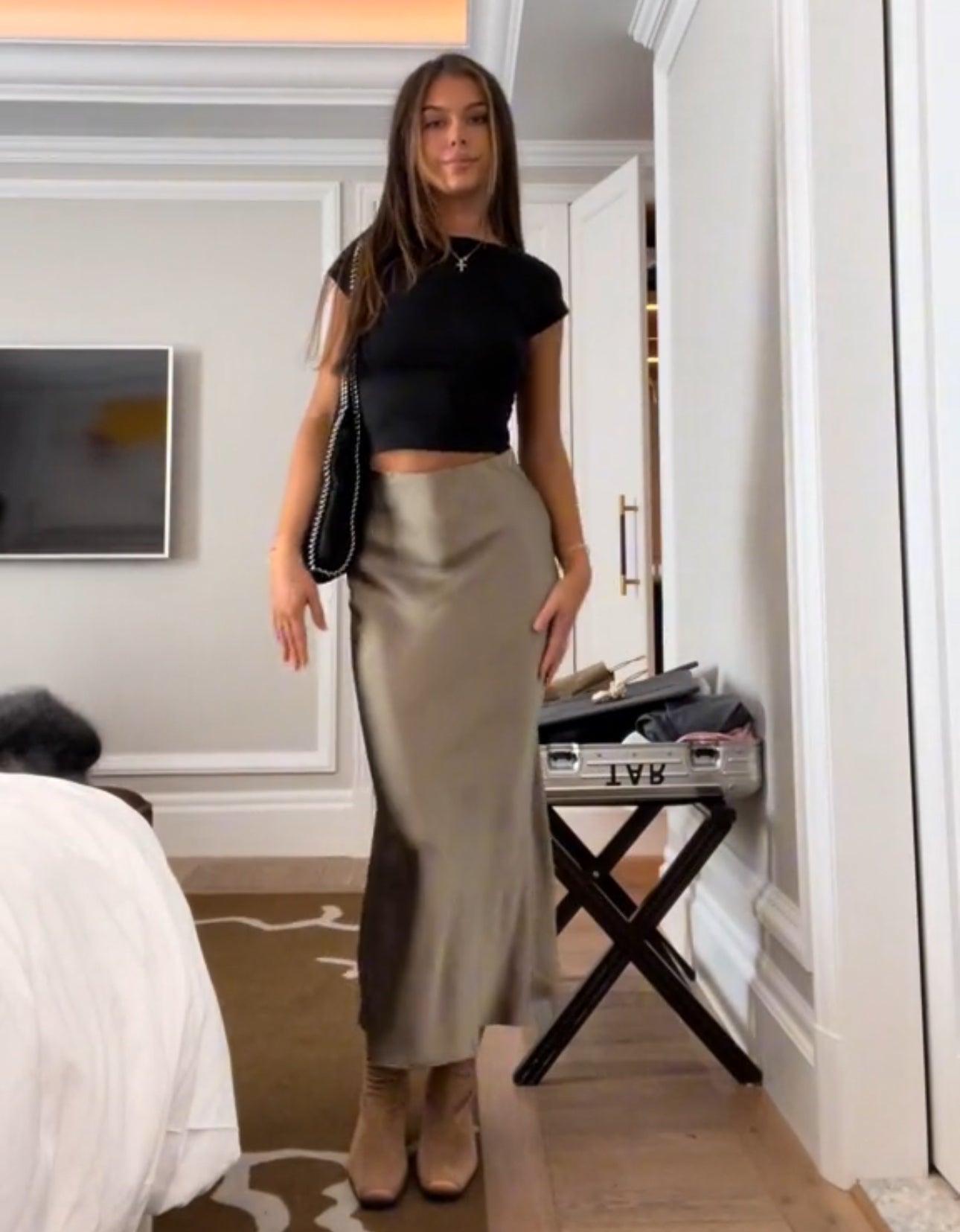 Claiere™ | Satin Maxi Skirt