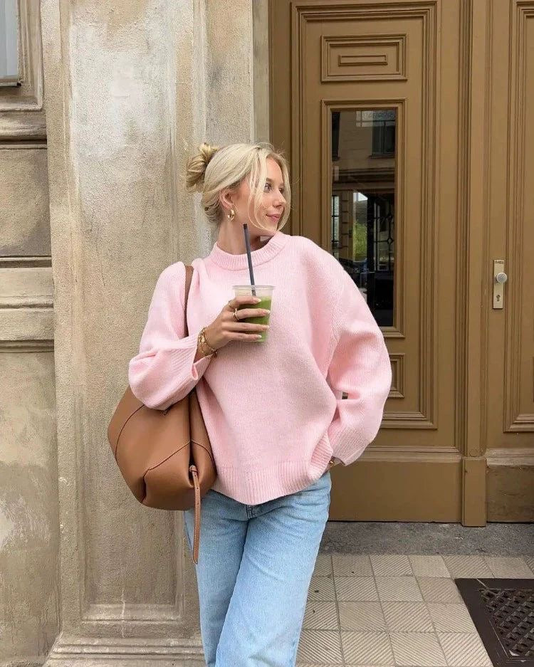 Claiere™ | Oversized Pink sweater