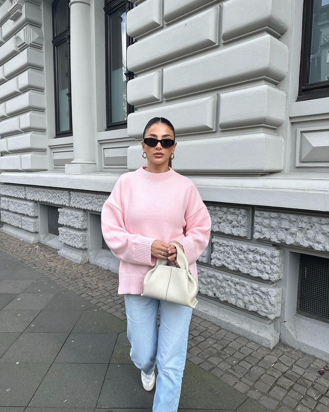 Claiere™ | Oversized Pink sweater