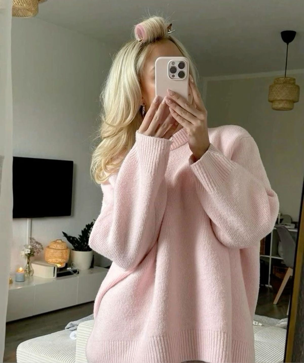 Claiere™ | Oversized Pink sweater